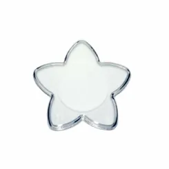 Base  Estrela - Transparente - 7x7cm - 6 Peças - Bluestar